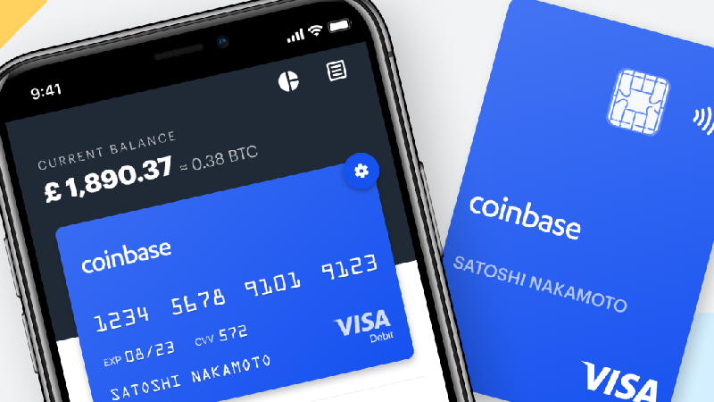 Дебетовая карта Coinbase.
