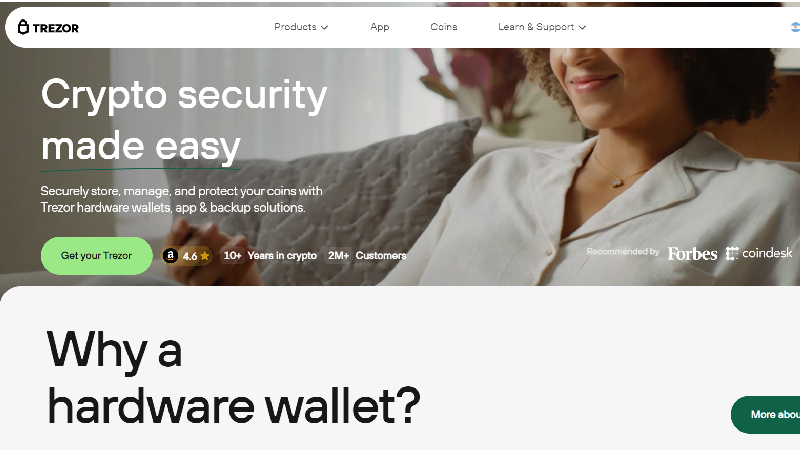 Криптокошелек Trezor.