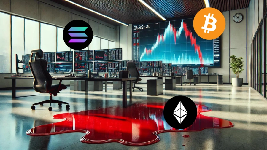 CryptoShock крупные оттоки с рынка достигли $305 млн