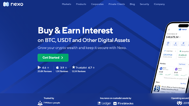 Криптокошелек Nexo