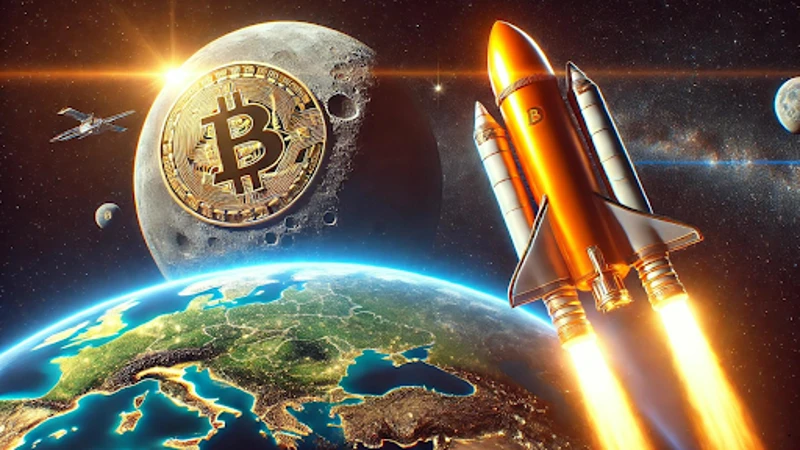 Биткойн, достигающий новых высот в космосе