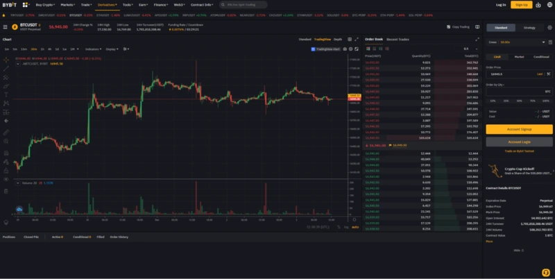 Покупка и продажа на Bybit
