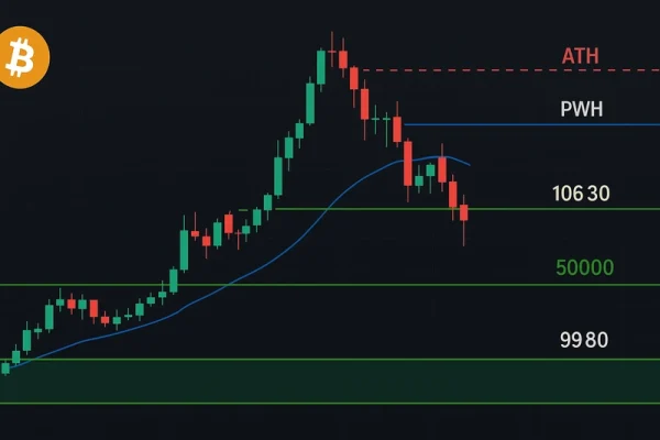 BTC Гарфилд день TA от Mako Sharks
